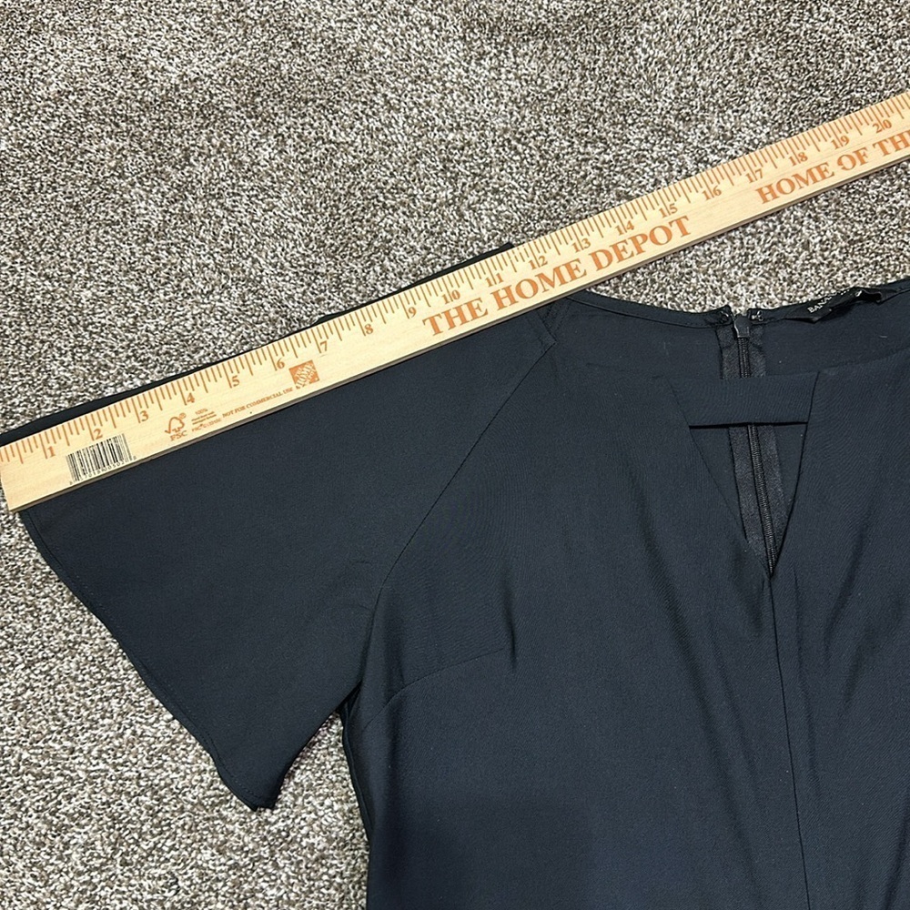 Banana Republic Petite romper flutter sleeve shorts pockets black 2P one piece - Picture 9 of 16